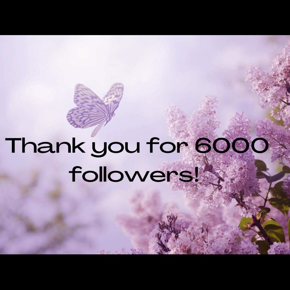 6000 followers - wow!